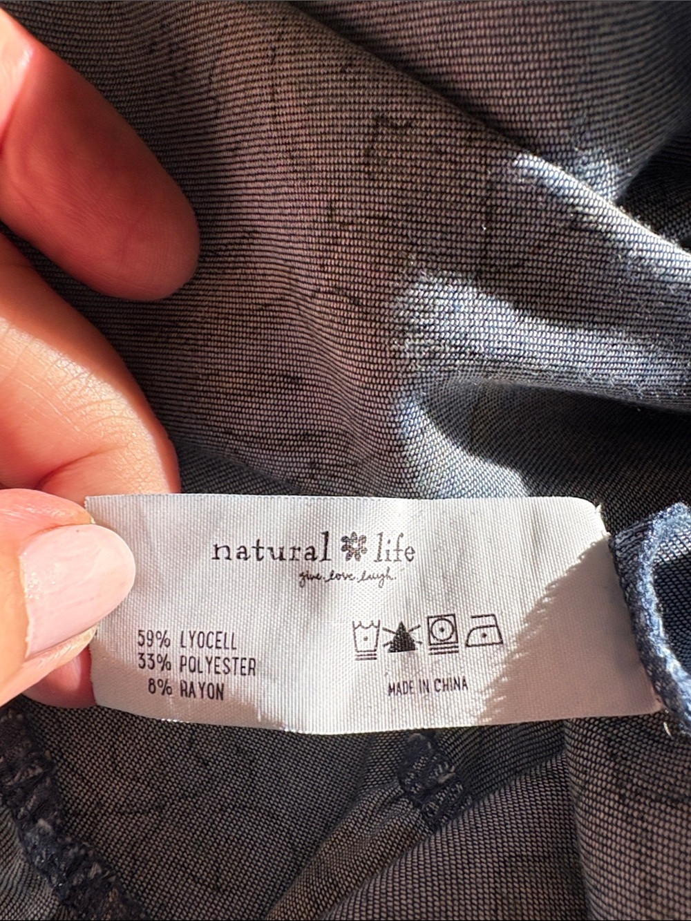 NATURAL LIFE Indigo Blue Wisteria Rebecca Dress XXL - Picture 10 of 10
